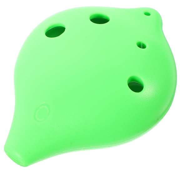 HOMEMAXS Green Small Resin Ocarina for Beginner Use Portable Music Instrument with Wonderful Workmanship