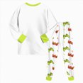 thumbnail image 5 of NOLDARES Cotton 2 Piece Pajamas Boys Long Sleeve Sets Toddler Boys Pjs Kids Sleepwear Sets,White,5-6 Y, 5 of 7