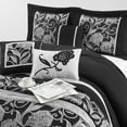 thumbnail image 3 of Nanshing 7 Piece Comforter Set, Queen, Black Sliver, 3 of 4