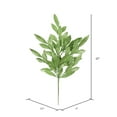 thumbnail image 2 of Vickerman 22" Green Glitter Bay Leaf Artificial Christmas Spray. Includes 6 sprays per pack., 2 of 2
