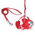 thumbnail image 4 of Dulce De Fresa Y Puntos Perrito Del Perro Del Arnés Cuello Caminar S Blancas Gloria Conjunto de correa de arnés, 4 of 9