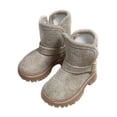 thumbnail image 1 of DOMELAY 1/4 Scale Figure Snow Boots Simulation Miniature Female Action Figures Shoes Khaki, 1 of 9