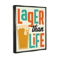 thumbnail image 4 of Stupell Industries Vintage Lager Than Life Food & Beverage Painting Black Floater Framed Canvas Art Print Wall Art, 25 x 31, 4 of 10