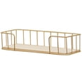 thumbnail image 1 of Floating Shelf Iron Wood - Wall Mounted Bookshelf Bathroom Shelf Rustic Shelf, 1 of 10