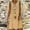 Khaki, variant on Qulqfy Sleeveless Dresses for Women Cotton Linen Solid Plus Size Midi V-Neck Casual Beach Vacation Work Khaki Sundresses S
