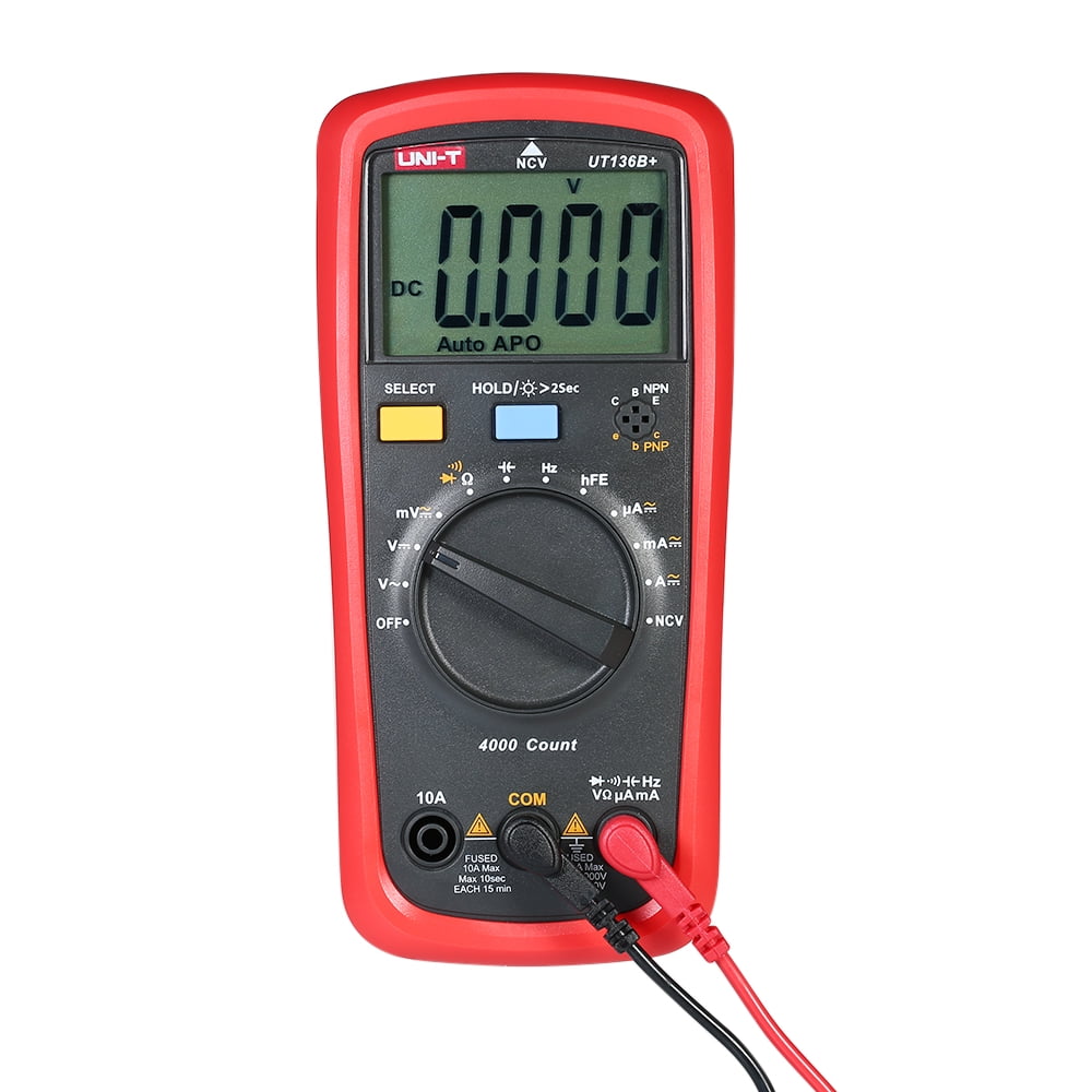 UNI-T UT136B+ LCD Digital Multimeter DC/AC Voltage Current Meter NCV Capacitance Resistance Diode Tester Voltmeter Ammeter