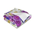 thumbnail image 3 of XMXT Throw Blanket, Blossoms Flower Nature Prints Machine Washable Blankets for Sofa, 80 x 60 inches Multicolor, 3 of 9