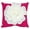 Fuchsia, variant on Fennco Styles Large Felt 3D Rose Decorative Throw Pillow Cover & Insert 17 x 17 Inch - Teal