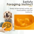 thumbnail image 2 of Comedero lento naranja para perros y gatos, cuenco antideslizante que fomenta una alimentación más pausada, cuenco interactivo de melamina para reducir la hinchazón., 2 of 5