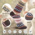 thumbnail image 3 of 5 pares de calcetines de lana: calcetines de lana cómodos y cálidos para mujer, calcetines de invierno vintage para mujer, calcetines de tripulación súper suaves para mujer, calcetines de, 3 of 7