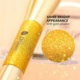 thumbnail image 2 of Dual End Foundation Contour Bronzer Brush, Gold Glitter Handle Double Ended Professional Face Makeup Tool for Liquid Cream Powder, 2 of 4