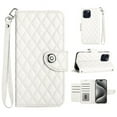 thumbnail image 1 of compatible iPhone 15 Plus Rhombic Texture Flip Leather Phone Case with Lanyard Cheap and fine, 1 of 5