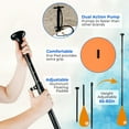 thumbnail image 4 of Crew Axel Inflatable Paddle Board 10336 Extra Wide & Lightweight (18lb) Paddle Board  Premium SUP Set Includes 2 Bags, Floating Paddle, Camera Mount, 3 Fins, Dual Pump Kit, 4 of 5