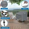 thumbnail image 4 of STARTWO Heavy Duty Swivel Chairs Cover Waterproof High-Quality Rotating Chair Protector,Gray, 4 of 7