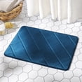 thumbnail image 1 of SoHome Soft Step Luxury Memory Foam Bath Mat, Super Absorbent Non Slip Cozy Bath Rug, Machine Washable and Easy Dry, 22" x 36", Blue, 1 of 7