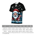 thumbnail image 6 of Men's Christmas T Shirt, 3D All Over Print Santa Claus Graphic Tee, Funny Holiday Short Sleeve Crew Neck Top for Men, Soft Stretchy 88% Polyester 12% Spandex, S-4XL, 6 of 7