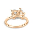 thumbnail image 6 of ESTE ORIGIN 2.00Ct Pear & 2.00Ct Marquise Moissanite Toi et Moi Cathedral Ring in 10K Rose Gold for Women, 6 of 8