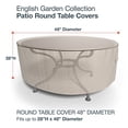 thumbnail image 2 of Budge Housse de Table de Patio Ronde English Garden, Robuste et Imperméable, Moyen, Deux Tons Beige, 2 of 5