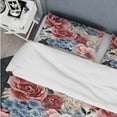 thumbnail image 4 of Designart "Garden Bliss In Pink And Blue" Floral Bedding Covert Set - Cottage Bed Set With 2 Shams, 4 of 5
