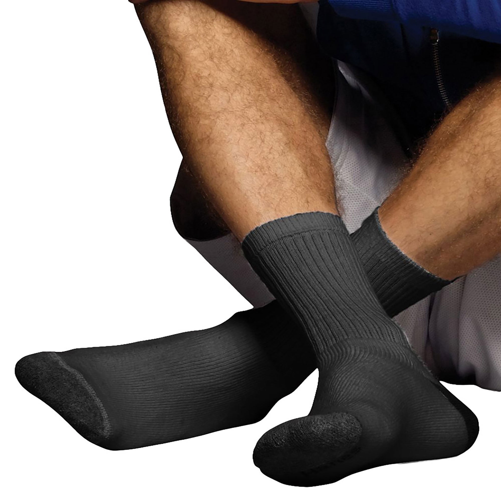 Hanes Hanes Classics Men's ComfortSoft Crew Socks Black 6Pack, Style