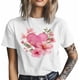 thumbnail image 4 of Mens T Shirts Valentine's Day Flower Love Short Sleeve Casual Men's Tee Tops Graphic T-Shirts for Teen Boys/Men, 4 of 8