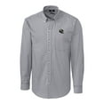 thumbnail image 2 of Men's Cutter & Buck  Charcoal Jacksonville Jaguars Helmet Easy Care Stretch Gingham Long Sleeve Button-Down Shirt, 2 of 3