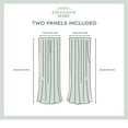 thumbnail image 6 of Exclusive Home Darma Sheer Linen Rod Pocket Curtain Panel Pair, 50"x84", Yellow, 6 of 7