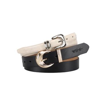 Jessica Simpson Women's 2-Pack Casual Dress Fashion Belt Set – Gifts for Women, Versatile Styling