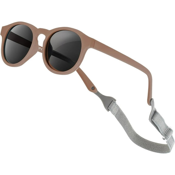 Baby Sunglasses with Strap Polarized Flexible UV400 for Infant Toddler Boys Girls Age 0-24 Months