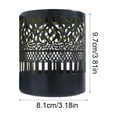 thumbnail image 3 of Metal Solar Powered Wall Light, Hollow Pattern Projection Lamp, Weather Resistant LED Hanging Light, Classic Outdoor Ornament for Yard, Fence, Patio and Backyard Garden Decoration, B, 3 of 6