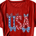 thumbnail image 4 of Htigea Independence Day T Shirt for Women USA Themed Crewneck Short Sleeve Shirts 4th of July Patriotic Tees Casual Loose Fit Summer Tops Z_Red,XL, 4 of 9
