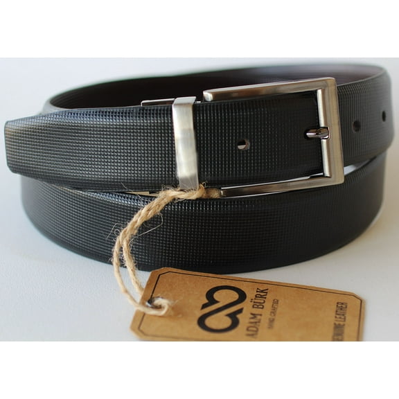 37-38  Adam Burk Men's Casual Leather Reversible Belt 26AB06B
