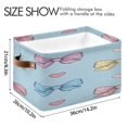 thumbnail image 4 of Bows with Hearts Cute Valentine Square Storage Bins with Handles Collapsible Containing Box 1 Pack, 4 of 9