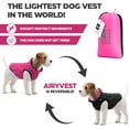 thumbnail image 5 of AiryVest Flexible Cold Weather Dog Jacket | Lightweight Reversible Warm Dog Jacket - Water Resistant Windproof Puffer Jacket | Insulated Dog Coats for Medium , Small & Large Dogs | Pink-Black, 5 of 7