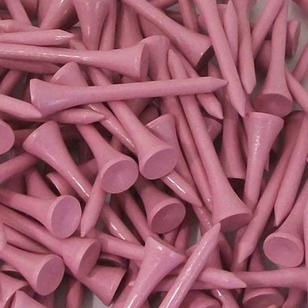 NEW Zero Friction Golf Tees 2 1/8" Light Pink Wooden 150 pack Choose