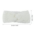 thumbnail image 4 of Unique Bargains 1 Pce Bandeau Confortable Bandeau Croisé Blanc, 4 of 6