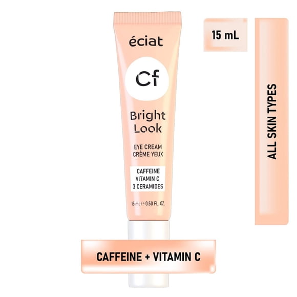 Eciat Caffeine Eye Cream with Vitamin C + 3 Ceramides | Brightening & Firming | All Skin Types | 15 ml