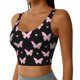 thumbnail image 2 of Balery Gradient Butterfly Sujetadores deportivos con espalda cruzada para mujer, acolchados, sin costuras, de alto impacto, ideales para yoga, gimnasio, entrenamiento y fitness.-X-Large, 2 of 8