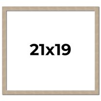 21x19 Frame Grey Solid Wood Picture Frame Width 1 Inches | Interior Frame Depth 0.5 Inches |