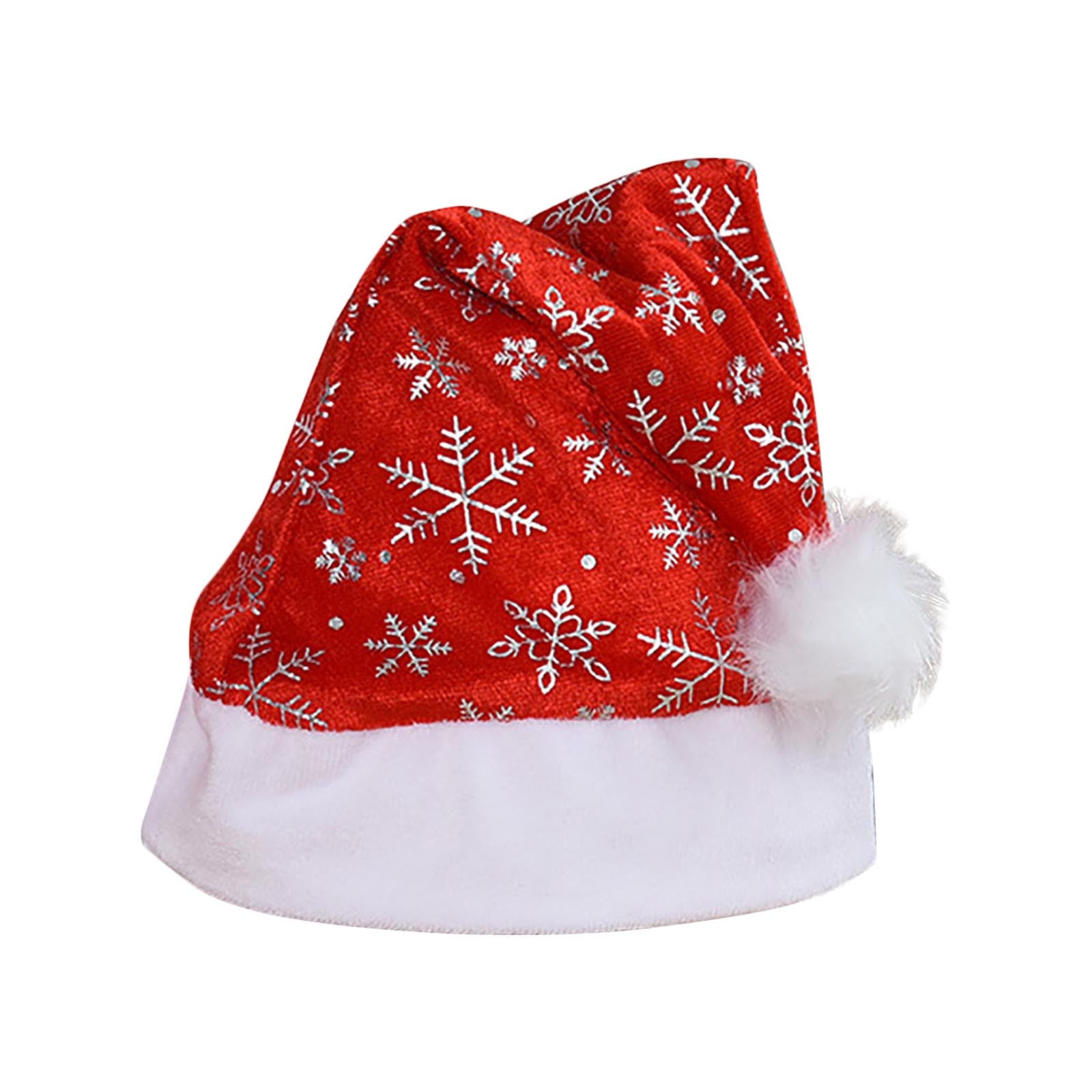 Christmas Santa Hats Home Xmas Warm Plush Cosplay Holiday Party Costume Cap Gift