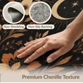 thumbnail image 6 of ODIKA 8'x10' Washable Area Rug Black Gold Celestial Garden and Moon Motifs Elegant Floral Astronomical Design for King Size Bedroom Under Bed, Master Suite, Non-Shedding, Easy Care, 6 of 7
