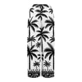 thumbnail image 5 of LWavelet Women's Drawstring Waist Palm Tree Print Wide Leg Pants with Split Detail for Beach & Vacation Wear Gray S, 5 of 8