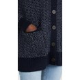 thumbnail image 6 of Madewell Women's Bird's Eye Maysfield Cardigan Sweater, Heather Atlantic/Coconut, Blue, S, 6 of 6