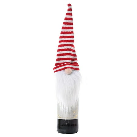 

Christmas Wine Bottle Covers Gnomes Wine Bottle Toppers