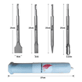 thumbnail image 5 of Kit de Cinceles SDS para Taladro Rotomartillo 25 cm 4 Pzs BLOOSOM, 5 of 5