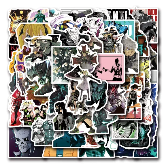 100Pcs Stickers for Kaiju No. 8 Cute Cartoon Graffiti DIY Waterproof Phone Laptop Luggage Skateboard Scrapbook for Kid/Adults