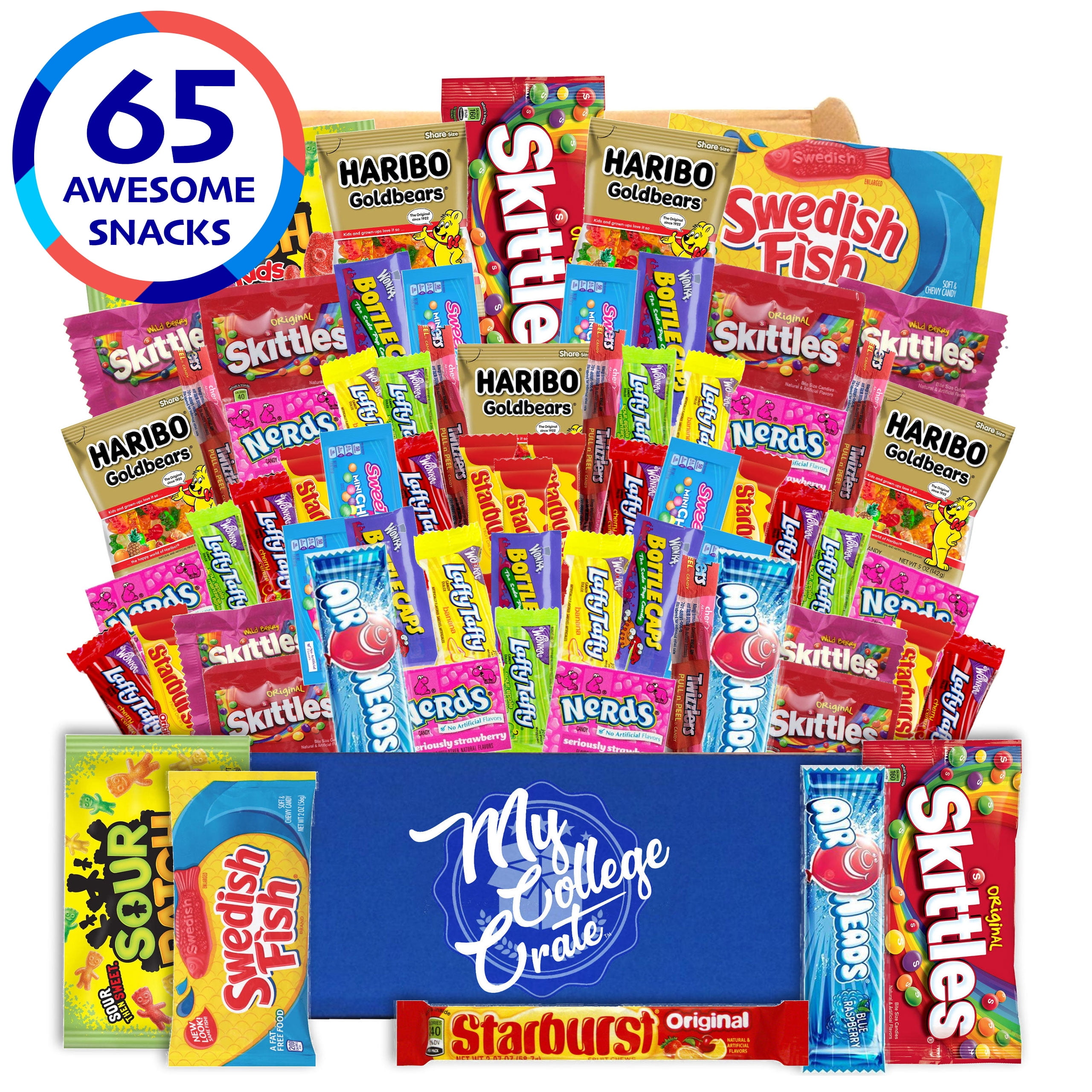 My College Crate Candy & Snack Box Ultimate Snack Care Package for