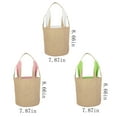 thumbnail image 2 of 1Pcs Easter Bunny Bag for Kids,Jute Baskets Bucket Bags with Rabbit Ears for Easter Eggs Hunting,Bunny Bucket Tote Bags Easter Decoration for Candy Gifts Storage, 2 of 7