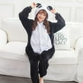 thumbnail image 3 of Panda Couples Pajamas Sets Women Winter Cute Animal Onesies Men One Piece Cosplay Costume Suit Sleepwear Flannel Pijamas, 3 of 6
