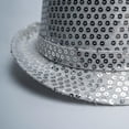 thumbnail image 6 of Slccxzc Sequin Fedora Hat Set with Suspenders & Bow Tie, Sparkly Party Costume Accessories for Men Women, 6 of 7